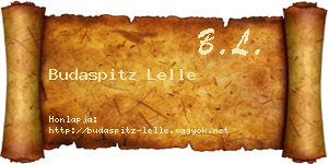 Budaspitz Lelle névjegykártya